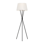 Торшер на трех тонких перекрещенных ножках с белым конусным абажуром из льна Feiss варинант исполнения - 1 | Loft Concept в Челябинске