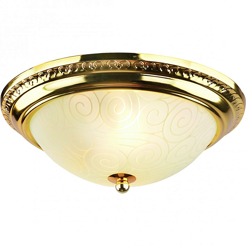 Потолочный светильник Flush Mount Ceiling Light Gold Глянцевое золото в Челябинске | Loft Concept 