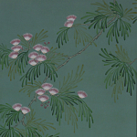 Обои ручная роспись Silk Tree Blossom on Sung Green Williamsburg варинант исполнения - 1 | Loft Concept в Челябинске