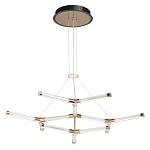 Люстра с геометрической конструкцией из вытянутых цилиндрических плафонов Hex Scaffold  варинант исполнения - 2 | Loft Concept в Челябинске