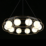 Люстра подвесная круглая с белыми плафонами Martin варинант исполнения - 1 | Loft Concept в Челябинске