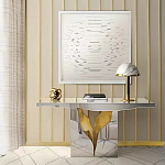 Консоль прямоугольная с основанием в виде расколотого камня Lapiaz варинант исполнения - 1 | Loft Concept в Челябинске