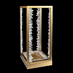 Настольная лампа прямоугольная с декоративными элементами в виде кристаллов Smooth Shine варинант исполнения - 2 | Loft Concept в Челябинске