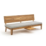 Садовый диван-трансофрмер Kate серый варинант исполнения - 6 | Loft Concept в Челябинске