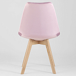 Стул с мягким велюровым сиденьем Arvika Pink варинант исполнения - 4 | Loft Concept в Челябинске