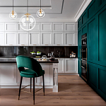 Подвесной светильник со стеклянным прозрачным плафоном в форме шара и золотыми металлическим акцентами 30 ClassiCon варинант исполнения - 6 | Loft Concept в Челябинске