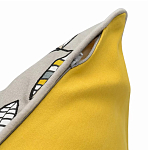 Чехол на подушку с рисунком и вышивкой Aurora Allure Sprout варинант исполнения - 4 | Loft Concept в Челябинске