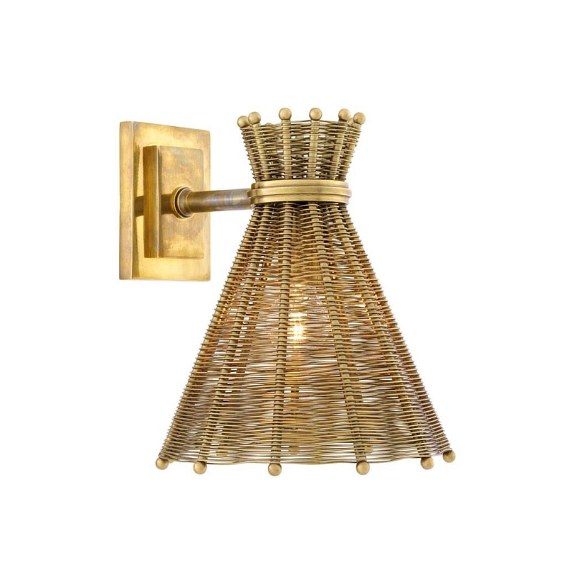 Бра Eichholtz Wall Lamp Kon Tiki Латунь Античная полированная Бра Eichholtz Wall Lamp Kon Tiki Латунь Античная полированная в Челябинске | Loft Concept