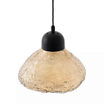 Подвесной светильник с янтарным фактурным плафоном Lamp with Frozen Glass Effect варинант исполнения - 2 | Loft Concept в Челябинске