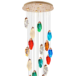 Каскадная люстра с цветными плафонами Soar Colorful Cascade Chandelier варинант исполнения - 3 | Loft Concept в Челябинске