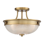 Потолочный светильник со стеклянным плафоном в виде купола Quoizel варинант исполнения - 11 | Loft Concept в Челябинске