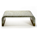 Стол журнальный Белый  BONE INLAY SIDE TABLE-Cream варинант исполнения - 2 | Loft Concept в Челябинске