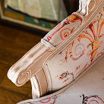 Кресло из массива бука серое с растительным орнаментом Raffael Floral Grey Armchair варинант исполнения - 5 | Loft Concept в Челябинске