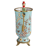 Ваза с двумя птичками из фарфора с бронзовыми элементами Garden of Eden варинант исполнения - 3 | Loft Concept в Челябинске