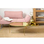 Кофейный столик овальный золотой Modern Mirror Gold Table варинант исполнения - 1 | Loft Concept в Челябинске