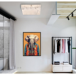 Люстра потолочная квадратная минималистичная Perfection of Geometry варинант исполнения - 5 | Loft Concept в Челябинске