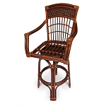 Барный стул из ротанга Eloise коричневый варинант исполнения - 5 | Loft Concept в Челябинске