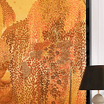 Обои ручная роспись в стиле Арт-деко Hippolyta’s Forest Colourway 263 on Deep Rich Gold gilded paper варинант исполнения - 2 | Loft Concept в Челябинске