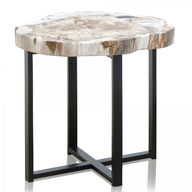 PETRIFIED WOOD COFFEETABLE S Окаменелое дерево Черный PETRIFIED WOOD COFFEETABLE S Окаменелое дерево Черный в Челябинске | Loft Concept