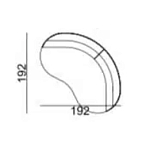 Двухместный диван Calypso варинант исполнения - 5 | Loft Concept в Челябинске