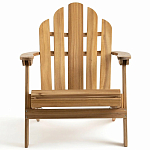 Уличное кресло из массива акации Adirondack Wooden Chair Natural варинант исполнения - 2 | Loft Concept в Челябинске