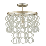Потолочный светильник с каскадом из круглых декоративных колец Waterfall from the Rings варинант исполнения - 2 | Loft Concept в Челябинске