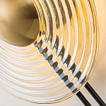 Бра с янтарным стеклянным диском и золотистыми акцентами Savio Glass Disc варинант исполнения - 6 | Loft Concept в Челябинске