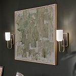  Бра с прямоугольным черным основанием и белым матовым цилиндрическим плафоном Kichler варинант исполнения - 15 | Loft Concept в Челябинске