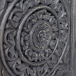 Деревянная ТВ-тумба из массива манго с резьбой Essua Grey Mango TV stand варинант исполнения - 2 | Loft Concept в Челябинске