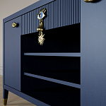 Комод-буфет Elsa Dreams Blue с открытыми полками   варинант исполнения - 7 | Loft Concept в Челябинске