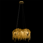 Люстра подвесная круглая с изогнутыми металлическими дугами и ниспадающими цепочками 65 см Atlantis Chain варинант исполнения - 3 | Loft Concept в Челябинске