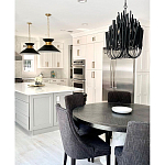 Люстра черная с несколькими ярусами деревянных палочек Bright Wooden Chandelier варинант исполнения - 4 | Loft Concept в Челябинске