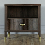 Прикроватная тумбочка с полкой Elsa Dreams Walnut  варинант исполнения - 5 | Loft Concept в Челябинске