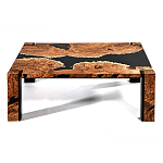 Кофейный Стол River in Autumn Elm Resin Coffee Table варинант исполнения - 1 | Loft Concept в Челябинске
