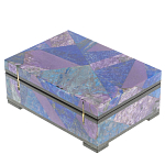 Шкатулка из натурального камня лазурит и чароит Stone Casket варинант исполнения - 4 | Loft Concept в Челябинске