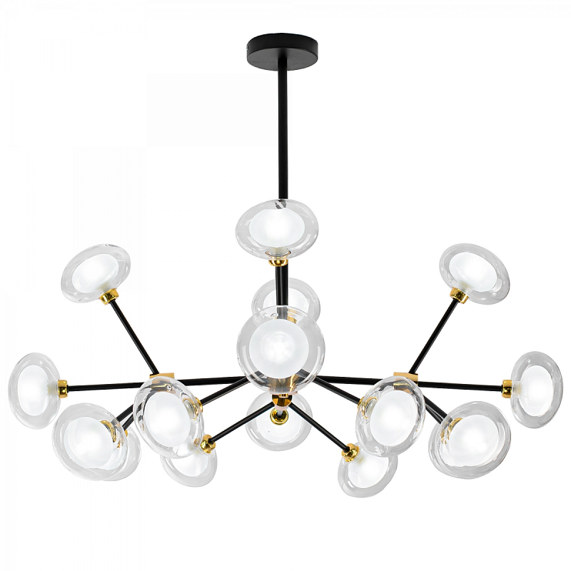 Люстра NABILA CHANDELIER Глянцевое золото Белый Черный Люстра NABILA CHANDELIER Глянцевое золото Белый Черный в Челябинске | Loft Concept