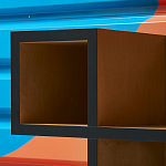 Дизайнерская скамейка  Canton  Beech and Black Bench варинант исполнения - 8 | Loft Concept в Челябинске