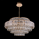 Люстра хрустальная в неоклассическом стиле на золотистом каркасе Majesty варинант исполнения - 8 | Loft Concept в Челябинске