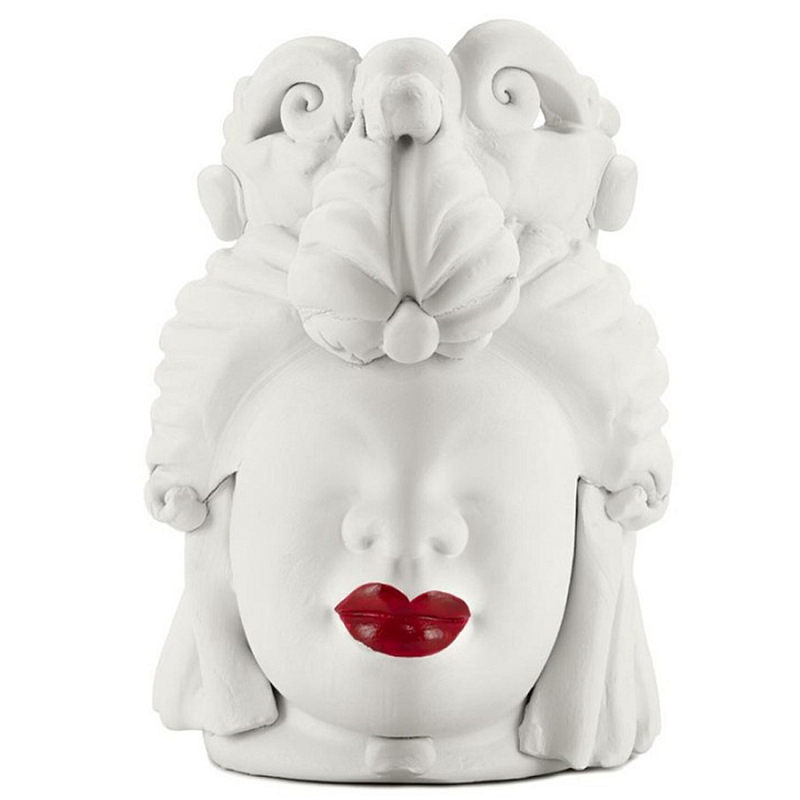 Ваза Vase Moro Lady Small Lipstick Белый Красный Ваза Vase Moro Lady Small Lipstick Белый Красный в Челябинске | Loft Concept