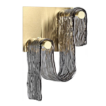 Бра волнистой формы из фактурного стекла Wave варинант исполнения - 1 | Loft Concept в Челябинске