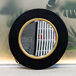 Зеркало в черной фактурной раме с золотым кантом Summon the Light варинант исполнения - 8 | Loft Concept в Челябинске