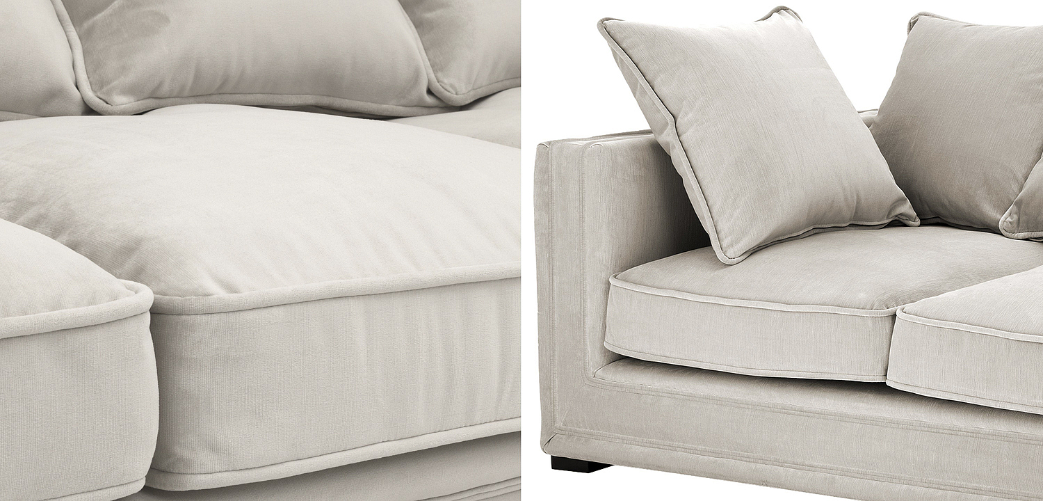 Диван Eichholtz Sofa Menorca Stone grey Диван Eichholtz Sofa Menorca Stone grey - Loft-Concept в Челябинске