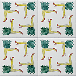 Плитка дизайнерская с рисунком Пина Колада варинант исполнения - 1 | Loft Concept в Челябинске