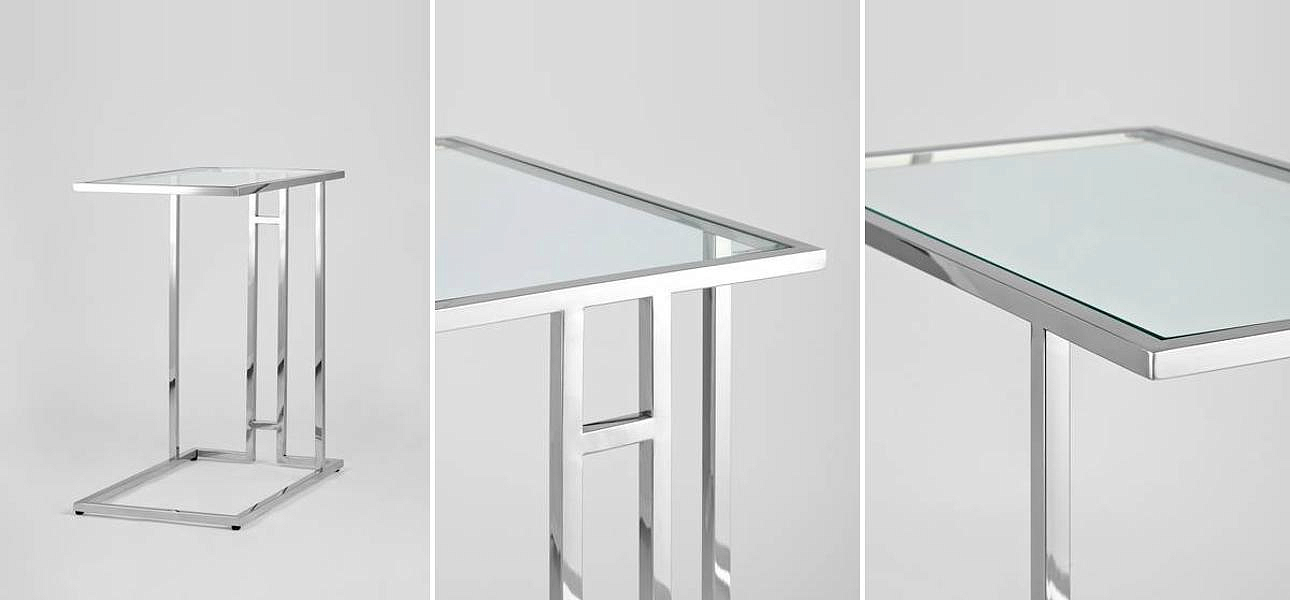 Стол приставной Lasker Milan Tables Silver Стол приставной Lasker Milan Tables Silver - Loft-Concept в Челябинске