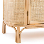 Длинный комод из ротанга с дверцами и ящиками Simone Rattan Chest of Drawers варинант исполнения - 7 | Loft Concept в Челябинске