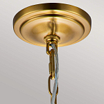 Подвесной светильник латунного цвета с прозрачным стеклянным плафоном Feiss варинант исполнения - 3 | Loft Concept в Челябинске