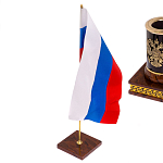 Настольный письменный набор с часами из природного камня обсидиана Royal Set варинант исполнения - 7 | Loft Concept в Челябинске