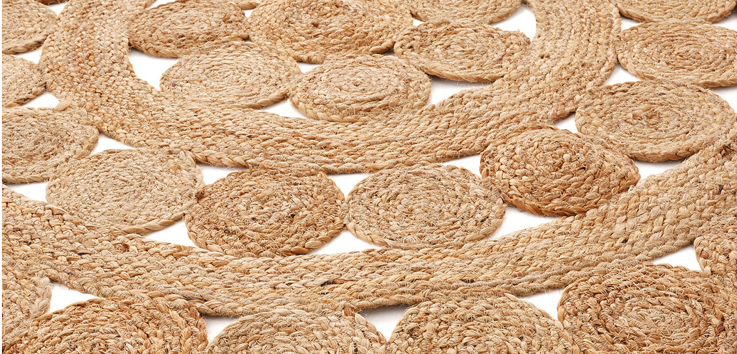 Ковер Wicker Circles Carpet 100% джут Ковер Wicker Circles Carpet 100% джут - Loft-Concept в Челябинске