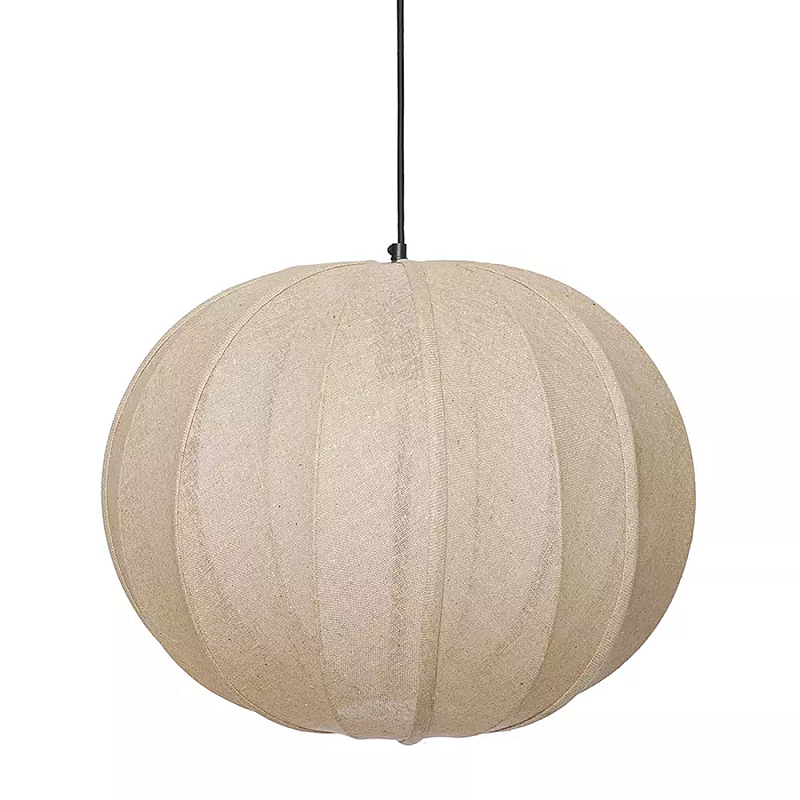 Подвесной светильник с бежевым тканевым абажуром Modern Textured Table Lamp Бежевый Подвесной светильник с бежевым тканевым абажуром Modern Textured Table Lamp Бежевый в Челябинске | Loft Concept