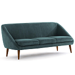 Трехместный диван с обивкой из велюра Belanger Sofa варинант исполнения - 2 | Loft Concept в Челябинске